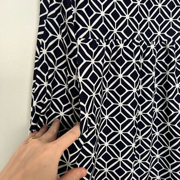 JUDE CONNALLY MARY PAT DRESS - STAR LATTICE NAVY - Picture 5 of 9